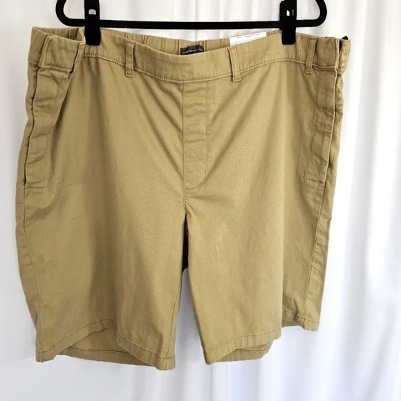 St Johns Bay Flat Front Comfort Stretch Adjustable Waist Shorts Size 48 NWT - Picture 9 of 11